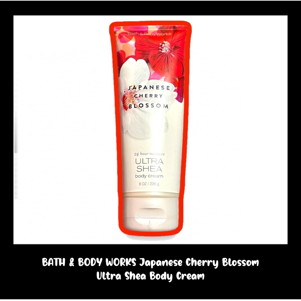BATH & BODY WORKS Japanese Cherry Blossom 8.0 Ounces Ultra Shea Body Cream